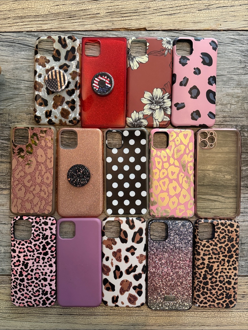 Source Unknown Assorted Pink & Leopard Print Phone Case Collection